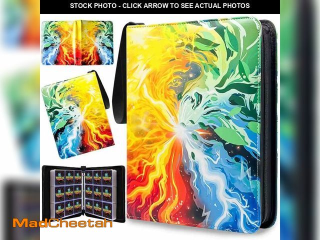 Lot 74-14214472 - Trading Card Binder for TCG Cards, 9-Pocket Portable Card Collector Ablum Holder Book Fits 900 Cards...