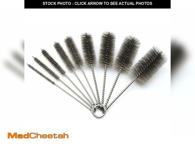 Lot 74-14479711 - Pipe Cleaning Brush Set Stainless Steel Bristles - UNUSED
