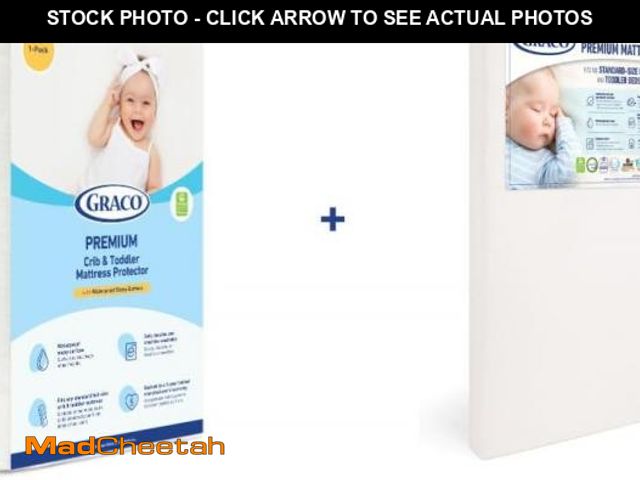 Lot 74-12096200 - Graco Premium Crib Mattress &amp; Protector Value Bundle (1-Pack) - Includes GREENGUARD Gold Certifi...