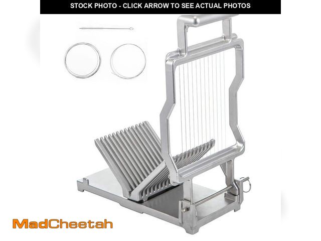 Lot 74-12659667 - SVOPES Cheese Cutter with Replaceable Wire, Aluminum Alloy Commercial Cheese Slicer, Stainless Steel...