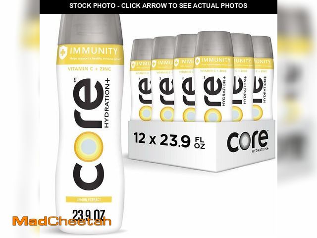 Lot 74-13063094 - CORE Hydration+ Immunity, Lemon Extract Nutrient Enhanced Water with Vitamin C and Zinc, 23.9 Fl Oz ...