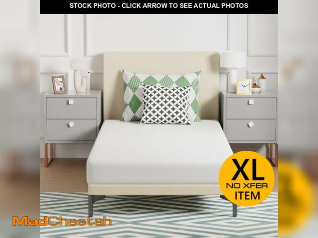 Lot 74-13075334 - FDW | 6 Inch Twin Mattress | Medium Firm | Gel Memory Foam Mattress | White | Bed in a Box, CertiPUR...