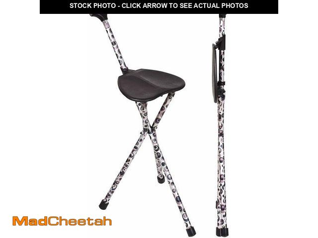 Lot 74-12779075 - Switch Sticks Walking Stick, Walking Cane, Cane Chair, Quad Cane and Folding Cane with Seat is 34 In...