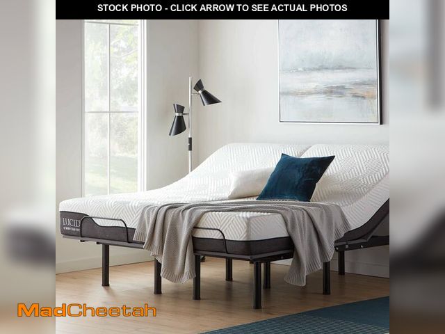 Lot 74-12661772 - Lucid L150 Adjustable Base Ã¢â¬â Bed Frame with Head and Foot Incline Ã¢â¬â Wireless Remote Co...