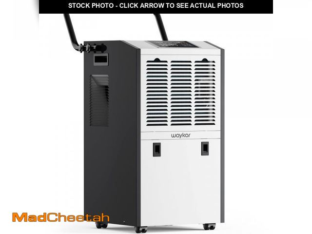 Lot 74-12105945 - Waykar 155 Pints Large Commercial Dehumidifier with Drain Hose and Water Tank, Industrial Dehumidifi...