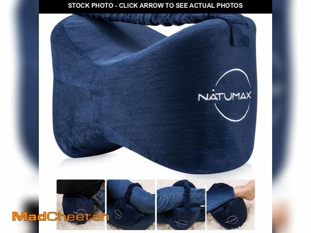 Lot 74-13546391 - NATUMAX Knee Pillow for Side Sleepers - Relief from Sciatica Pain, Back/Leg Pain, Pregnancy, Hip and...