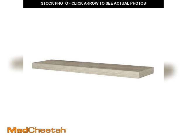 Lot 74-14005994 - Home Decorators Collection Chicago 10 in. W x 42 in. D Floating Grey Oak Decorative Ledge - UNUSED