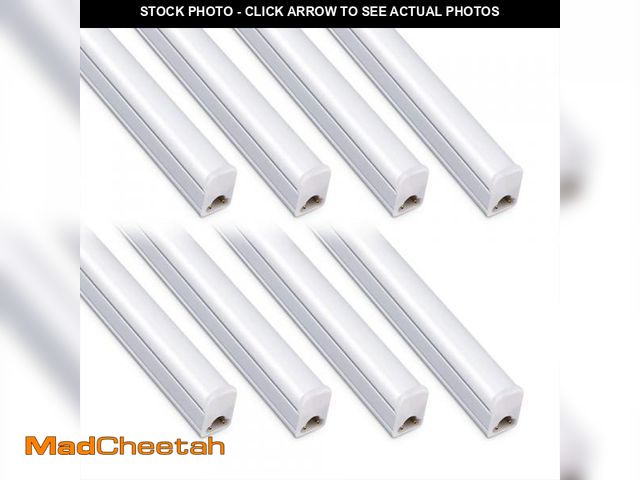 Lot 74-12540902 - Kihung 6Pack LED Shop Light Fixture 2FT 6500K 10W 1100LM, T5 Super Bright White LED Tube Strip for G...