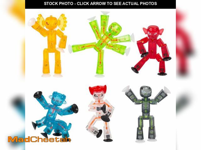 Lot 74-13548724 - StikBot Zing Monsters, Complete Set of 6 Poseable Monster Action Figures, Includes Giggles, Goblin, ...