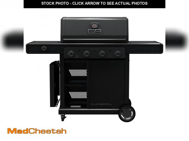 Lot 74-12262473 - Charbroil Pro Series with Amplifire Infrared Technology 4-Burner Propane Gas Grill Cabinet with Side...