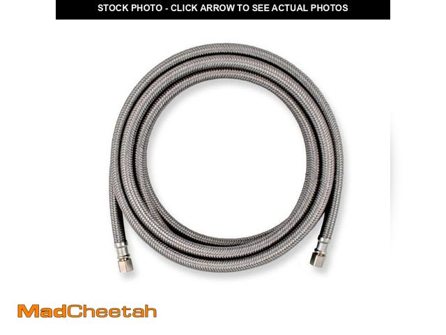 Lot 74-12554842 - 12 ft. Braided Ice Maker Supply Line - UNUSED