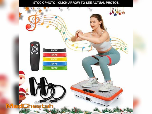 Lot 74-12833494 - BEF Vibrating Plate Exercise Machine?Bluetooth Remote and LED Display, 300 lbs, 150 Watts Shake Boar...