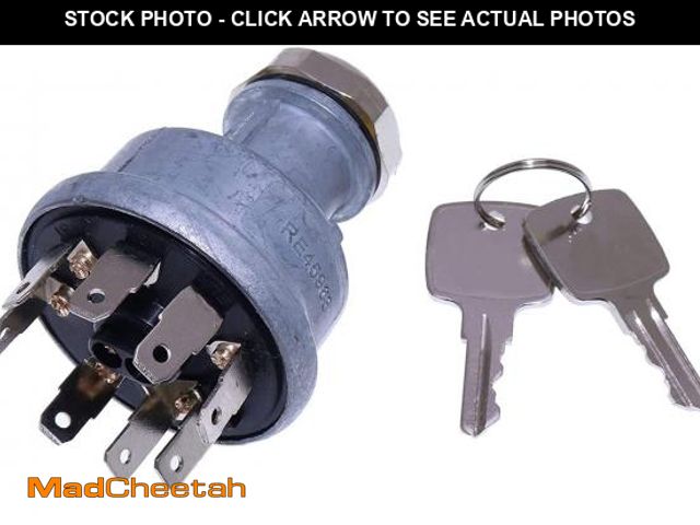Lot 74-12305832 - DUDSN Ignition Switch with 2 Keys RE45963 Compatible with John Deere Tractors 5200 5300 5400 5500 56...