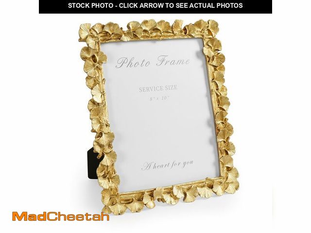 Lot 74-12601766 - Cuspin Gold 8x10 Picture Frame, Vintage Ornate Picture Frames Leaf Textured Hand-Crafted Resin with ...