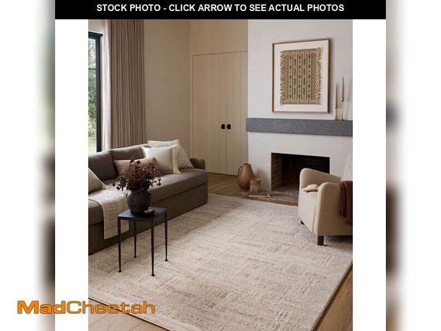 Lot 74-13791443 - Loloi Amber Lewis Monty Collection MOT-01 Ivory/Taupe 4'-0" x 6'-0", .50" Pile Height, Accent Rug - ...