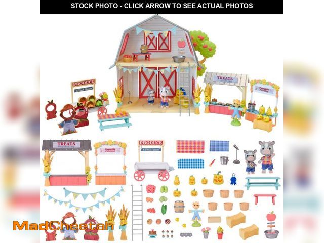 Lot 74-12527851 - Honey Bee Acres Harvest Festival, Doll Playset with Mini Figures, 62 Pieces, Children Ages 3+ - UNUS...