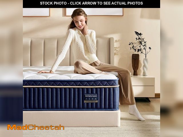 Lot 74-12763021 - Queen Mattress, 14 Inch Queen Size Hybrid Mattress in a Box, Medium Firm Memory Foam mattress, with ...