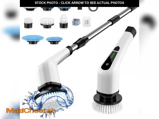 Lot 74-12213881 - Bomves Electric Spin Scrubber, Cordless Cleaning Brush Scrubber for Home, 8 Replaceable Brush Heads-...