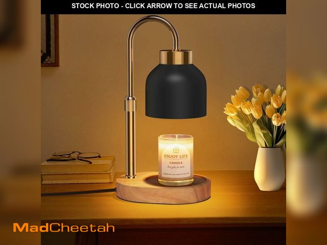 Lot 74-13713124 - Candle Warmer Lamp with Dimmer Adjustable Height, 2/4/8H Timer,Vintage Home Decor for Scented Jar - ...