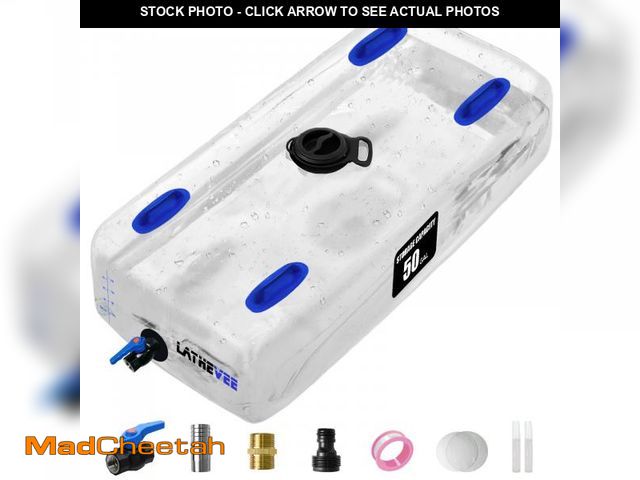 Lot 74-12309156 - LATHEVEE Water Storage Bladder, 50 Gallon Portable Water Tank, Collapsible Water Storage Containers ...