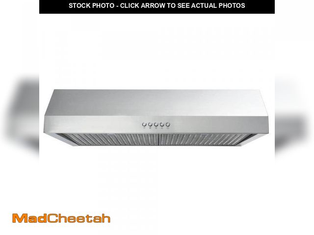 Lot 74-12528550 - (DENTED) Vissani 30 in. W Under Cabinet Range Hood in Stainless Steel - UNUSED