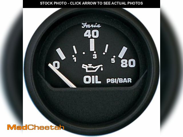 Lot 74-13714596 - Faria BEEDE - 12803 Euro Oil Pressure Gauge BLK, Black - UNUSED