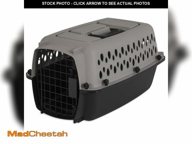 Lot 74-12887053 - (MISSING CLIPS,FRONT DOOR) Vibrant Life Pet Portable Kennel for Dogs, Hard-Sided Travel Carrier, Dur...