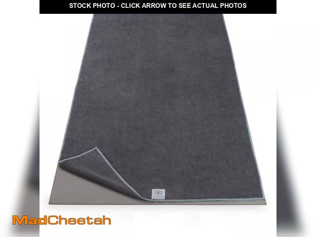 Lot 74-12306921 - Gaiam Yoga Mat Towel Microfiber Mat-Sized Yoga Towel for Hot Yoga (68" L x 24" W), Folkstone Grey - ...