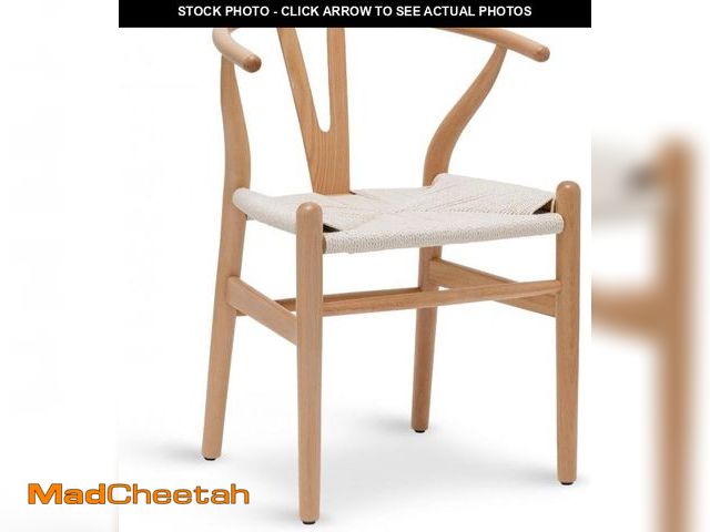 Lot 74-12366265 - POLY &amp; BARK Weave Chair, Single, Natural - UNUSED