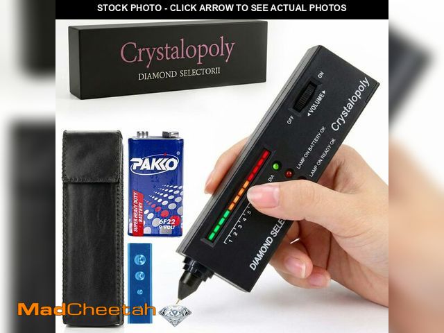 Lot 74-14474587 - Crystalopoly Diamond Tester 2 Kit Ã¢â¬â High Precision Jewelry Testing Device with Moissanite Sam...
