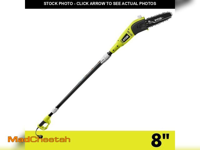 Lot 74-14255779 - *COVER CRACKED* RYOBI 8 in. 6 Amp Pole Saw *COVER CRACKED*  - USED