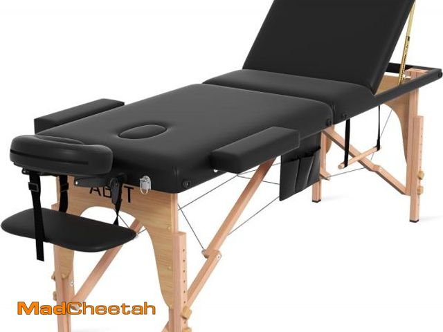Lot 74-12167024 - ABET Massage Table, 3 Fold Portable Lash Bed for Eyelash Extensions, Height Adjustable Lightweight P...