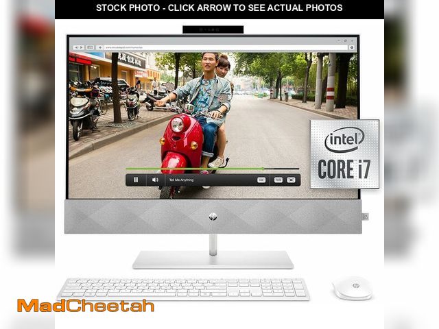 Lot 74-4217496 - For HP 27 Pavilion All-in-One PC, 10th Gen Intel i7-10700T Processor, 16 GB - UNUSED
