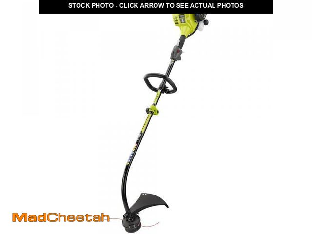 Lot 74-12365472 - RYOBI 25 cc 2-Stroke Attachment Capable Full Crank Curved Shaft Gas String Trimmer - UNUSED