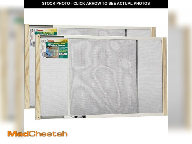 Lot 74-13844556 - Frost King 2AWS1845 WB Marvin Adjustable Window Screen, 18in High x Fits 25-45in Wide (2 Pack) - UNU...