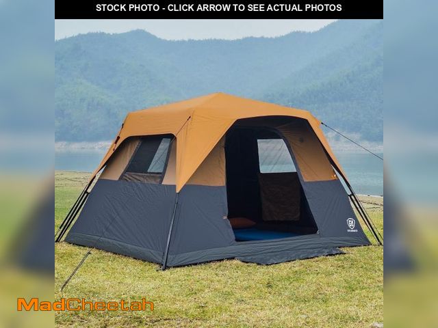 Lot 74-12513085 - Blackout Camping Tent for 6 Person, Instant Cabin Tents with Rainfly, Quick Setup Design, Water-Resi...