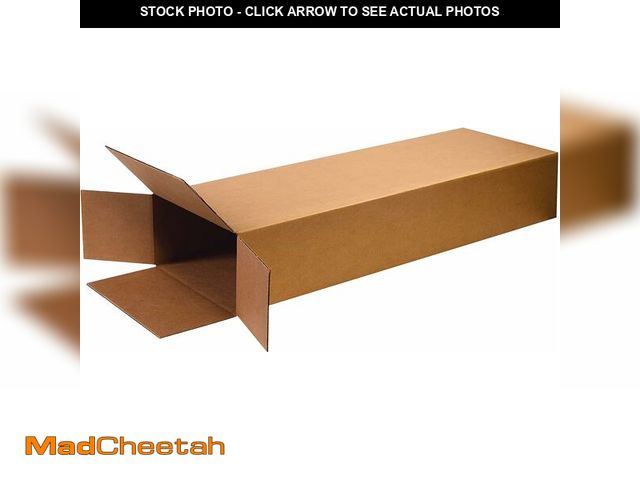 Lot 74-12366248 - Partners Brand 18x6x45 Corrugated Cardboard Boxes, 18"L x 6"W x 45"H, Pack of 5 | Shipping, Packagin...