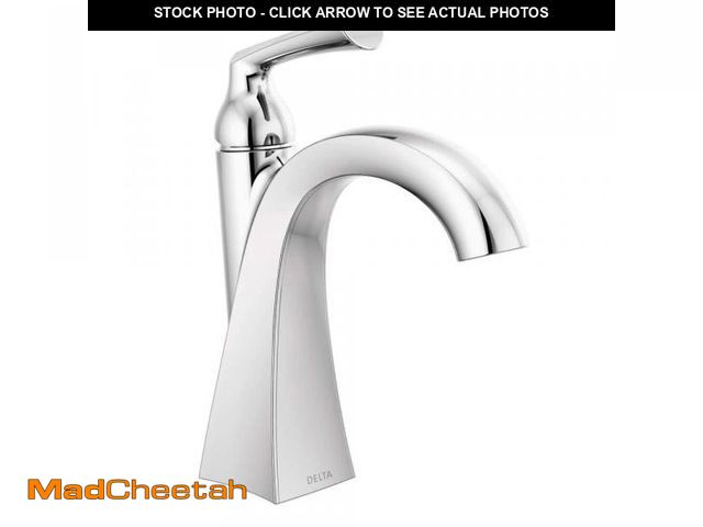 Lot 74-12085856 - Delta Pierce Single Hole Single-Handle Bathroom Faucet in Chrome - USED