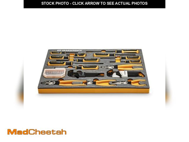 Lot 74-13036683 - GEARWRENCH Pliers and Screwdrivers Tool Set in EVA Tray (66-Piece) - UNUSED