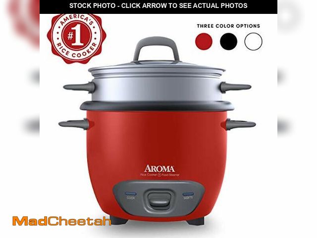 Lot 74-11988225 - Aroma Housewares 14-Cup (Cooked) (7-Cup UNCOOKED) Pot Style Rice Cooker and Food Steamer (ARC-747-1N...