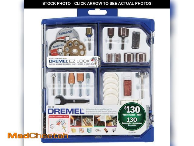 Lot 74-12690989 - Dremel Rotary Tool Accessory Kit (130-Piece) - UNUSED