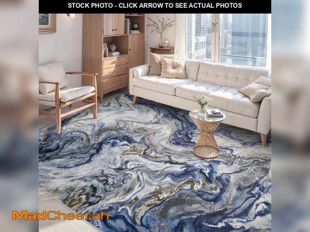 Lot 74-12835754 - SIXHOME 5'x7' Area Rugs for Living Room Marble Swirl Abstract Rug Ultra Soft Washable Rugs for Bedro...