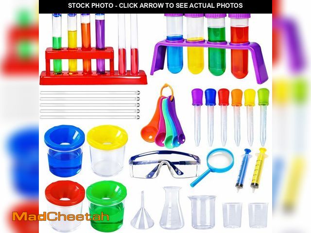Lot 74-14473476 - Bbiamsleep 37PCS Science Kits for Kids, Beakers and Test Tubes Experiments - UNUSED