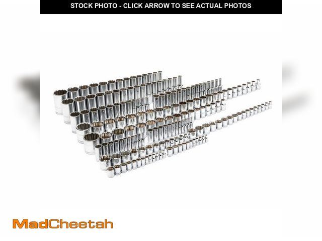 Lot 74-12585955 - GEARWRENCH 1/4 in., 3/8 in. and 1/2 in. Drive 12-Point SAE/Metric Master Socket Set (176-Piece) - UN...