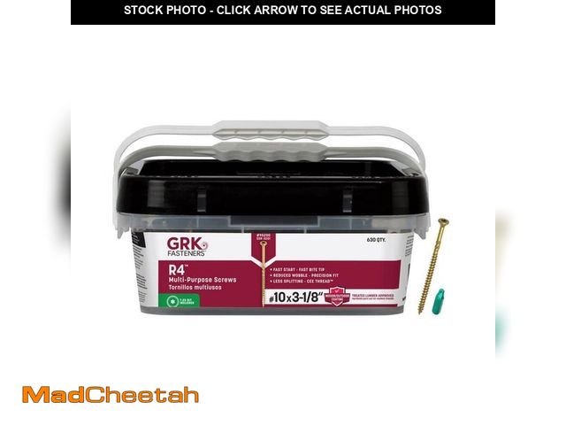 Lot 74-13799211 - GRK Fasteners #10 x 3-1/8 in. Star Drive Countersinking Torx Bugle Head R4 Multi-Purpose Screw Exten...