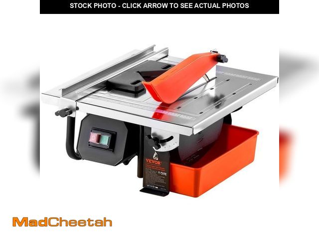 Lot 74-13668204 - Wet Tile Saw, 4-Amps 7 in. 65Mn Corded Wet Tile Saw, 3500 RPM Induction Motor, Tile Cutter Wet Saw w...