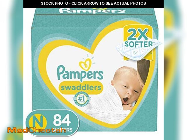 Lot 74-12096391 - Baby Diapers - Swaddlers - Size 0, 84 Count, Ultra Absorbent Disposable Newborn Diaper - UNUSED