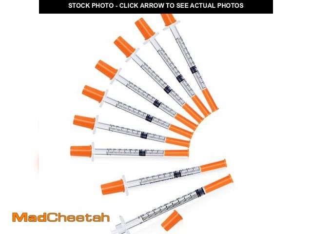 Lot 74-14376668 - 0.5ml 31G 5/16" (8mm) syring, Pack of 100 - UNUSED