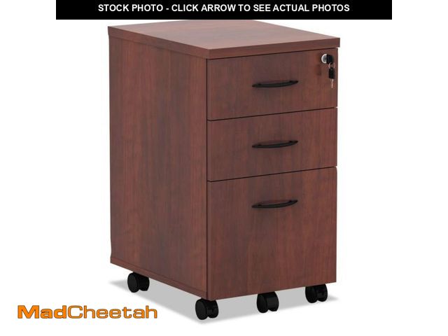 Lot 74-12241143 - Alera ALE Valencia Mobile B/B/F Pedestal File, 15 7/8 x 20 1/2 x 28 3/8, Med Cherry - UNUSED