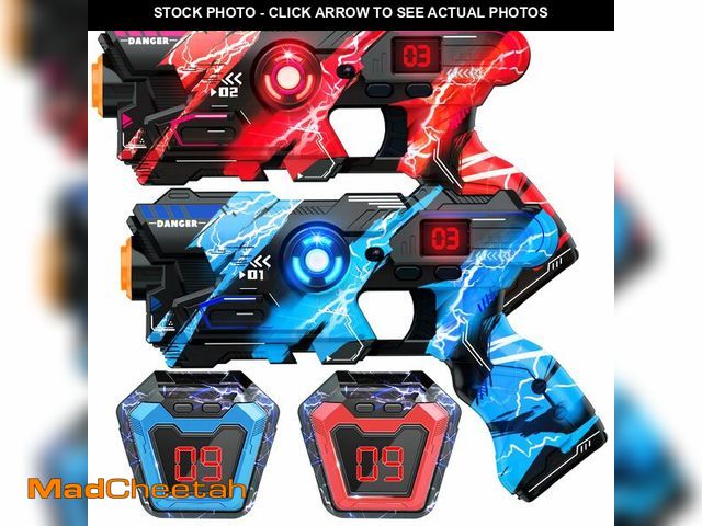 Lot 74-12715662 - OSALON Laser Tag Guns Set of 2 with Digital LED Score Display Vests Laser Tag Inoor Outdoor Toys for...